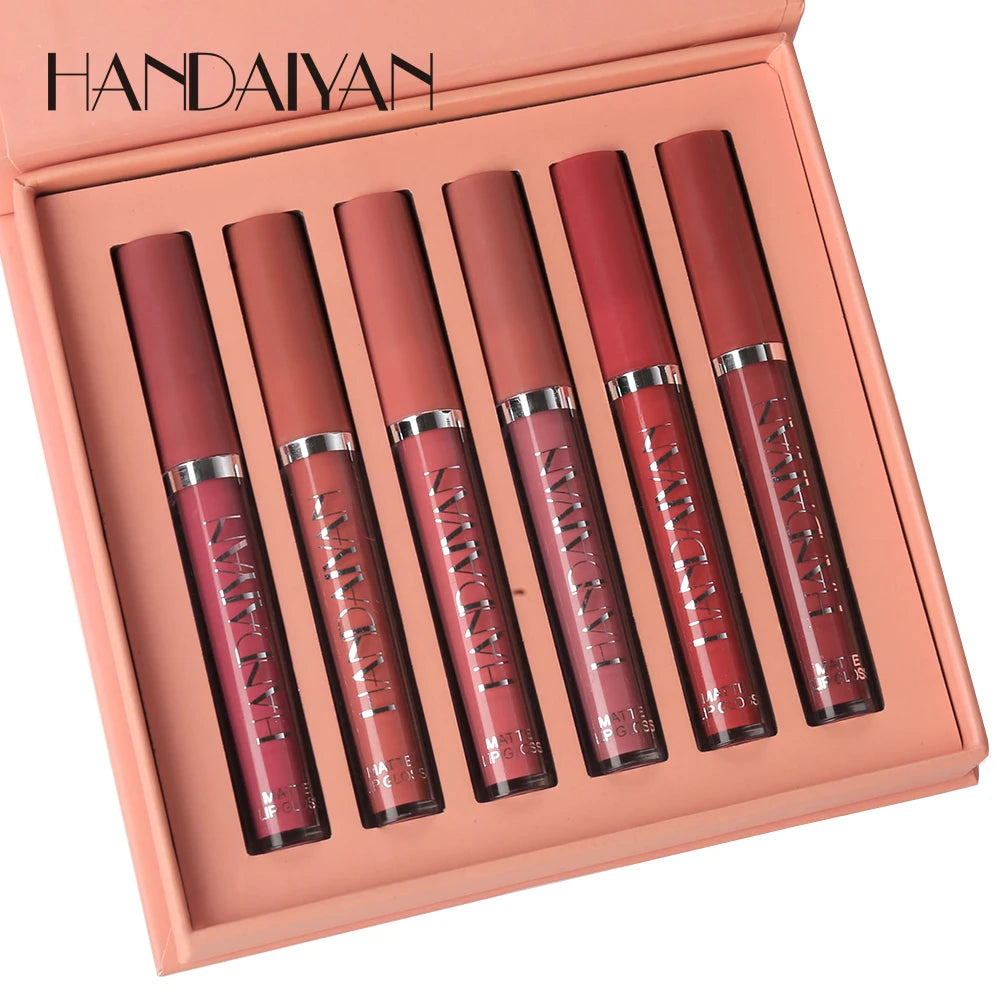 The All-Day Lip Kit, 6 Non-stick, Proof Liquid Lipsticks