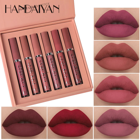 The All-Day Lip Kit, 6 Non-stick, Proof Liquid Lipsticks